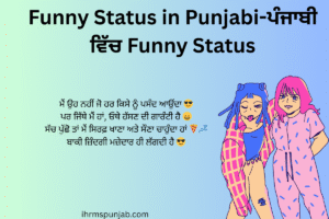 Funny Status in Punjabi-ਪੰਜਾਬੀ ਵਿੱਚ Funny Status