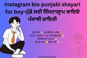 Instagram bio punjabi shayari for boy-ਮੁੰਡੇ ਲਈ ਇੰਸਟਾਗ੍ਰਾਮ ਬਾਇਓ ਪੰਜਾਬੀ ਸ਼ਾਇਰੀ