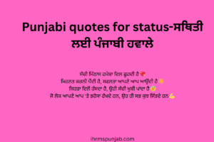 Punjabi quotes for status-ਸਥਿਤੀ ਲਈ ਪੰਜਾਬੀ ਹਵਾਲੇ