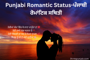 Punjabi Romantic Status-ਪੰਜਾਬੀ ਰੋਮਾਂਟਿਕ ਸਥਿਤੀ