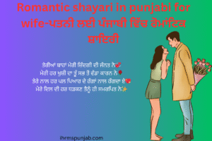 Romantic shayari in punjabi for wife-ਪਤਨੀ ਲਈ ਪੰਜਾਬੀ ਵਿੱਚ ਰੋਮਾਂਟਿਕ ਸ਼ਾਇਰੀ